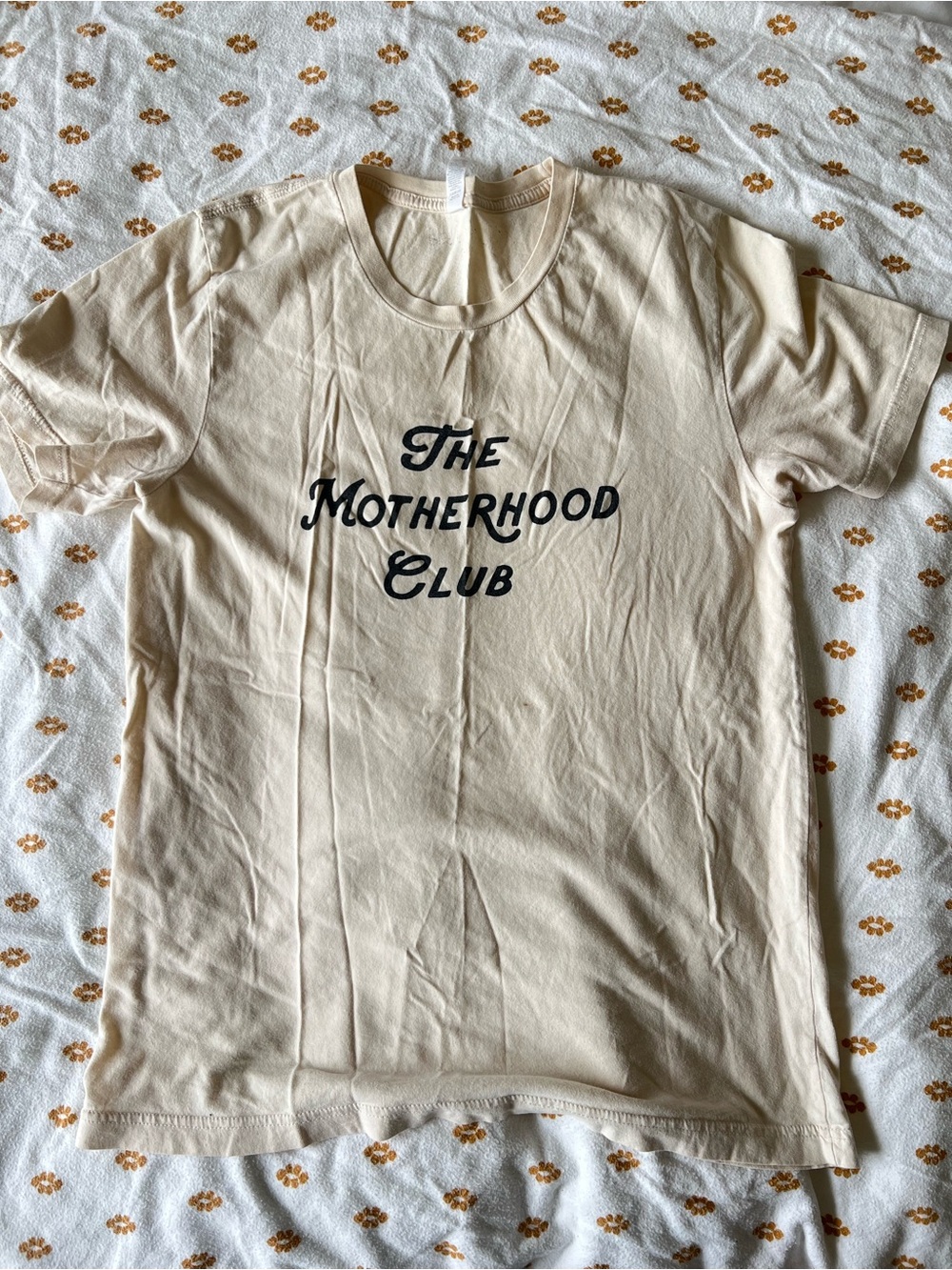 Wildfox Cream 'The Motherhood Club' Short Sleeve Tee